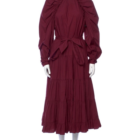 Ulla Johnson Gorgeous Puff Sleeve Tiered Ruffle Dress, Size 2 - Picture 3 of 13